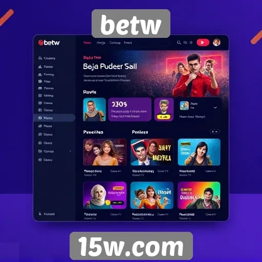 Interface do usuário do betw é intuitiva